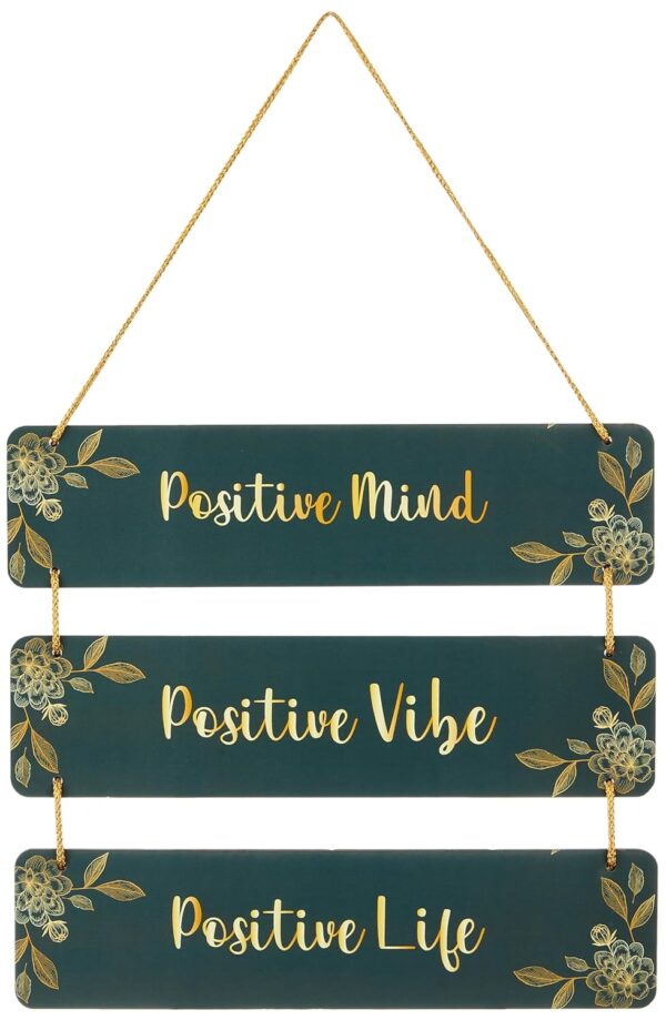 Amazon Brand - Solimo MDF Positive Quote Wall Hanging Decorative Item for Home Decor, Office, Living Room, Bedroom and Gift - Image 4