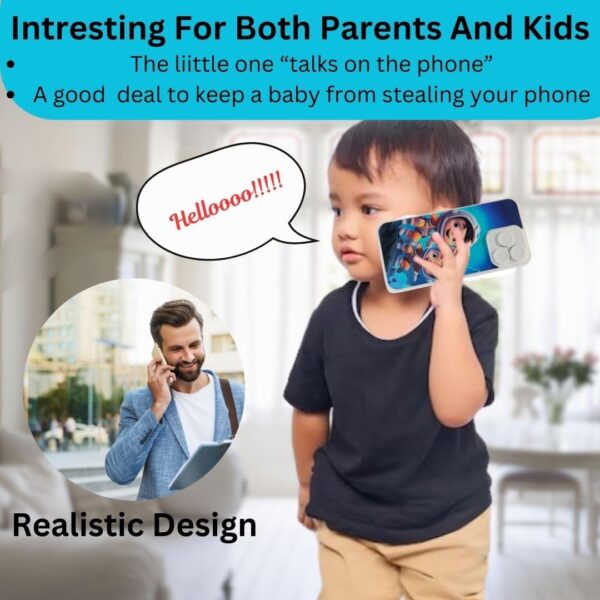 Amitasha Educational Phone Toys for 2-12 Years Kids Rechargeable 24 Modes Talking Baby Smart Phone Mobile Toy for Boys Girls Christmas Gift Birthday Surprise - Image 7