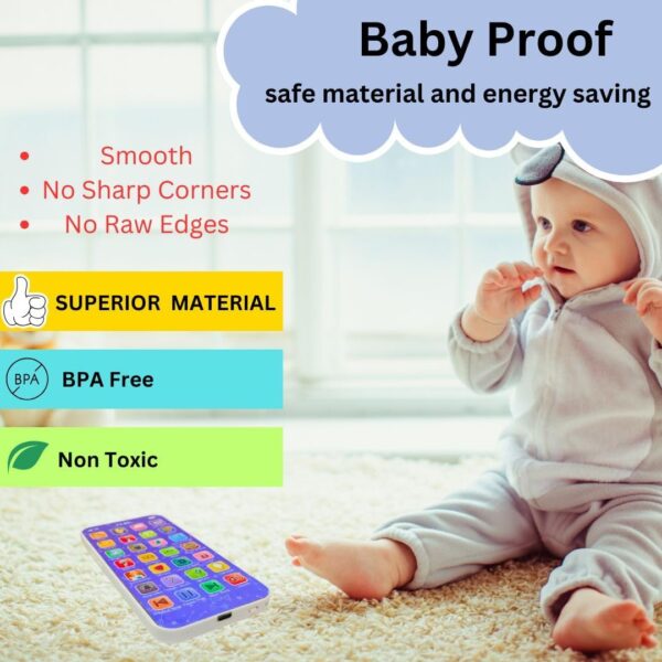 Amitasha Educational Phone Toys for 2-12 Years Kids Rechargeable 24 Modes Talking Baby Smart Phone Mobile Toy for Boys Girls Christmas Gift Birthday Surprise - Image 6