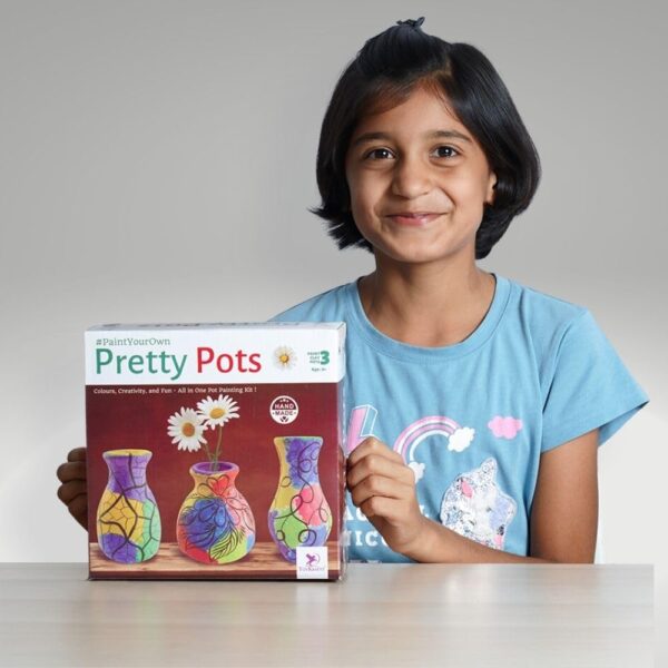 TOYKRAFTT Pot Painting kit for Kids| Art and Craft Kit for Kids 8 to 12 Years Old| Gifts for Girls Boys| Paint Your Own Pretty Pots for Birthday and Return Gifts - Image 3