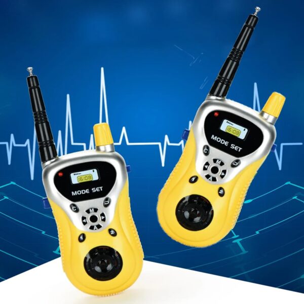 VGRASSP Walkie Talkie Toys for Kids 2 Way Radio Toy for 3-12 Year Old Boys Girls, Up to 20 Meter Outdoor Range Yellow - Image 2