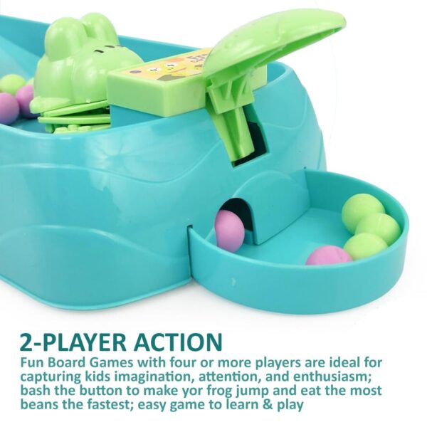 Wembley Hungry Frog Games Eating Beans Games | Indoor Games Interactive Game Toy of Family Board Games for Kids | Interactive Game Toys Multiplayer Game for 2 Player - Image 6