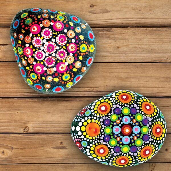 TOYKRAFTT Stone Rock Painted Dot Mandalas Painting Kit for Kids| Mandala Art Kit for Kids Gift for Boys Girls Age 8 to 12 Years Old Multicolor - Image 5