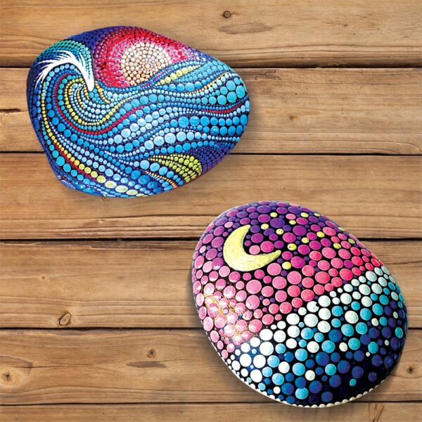 TOYKRAFTT Stone Rock Painted Dot Mandalas Painting Kit for Kids| Mandala Art Kit for Kids Gift for Boys Girls Age 8 to 12 Years Old Multicolor - Image 6
