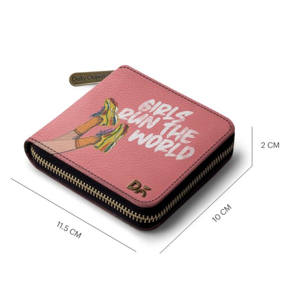 DailyObjects Women's Zip Wallet | Made with Vegan Leather Material | Carefully Handcrafted | Holds up to 8 Cards | Slim and Easy to Fit in Pocket | Coin Pocket with Button Closure - Image 9