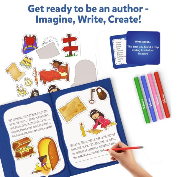 Skillmatics Storybook Adventure Art Kit - Write & Create Storybooks, Creative Activity, DIY Kit, 150+ Stickers, Gifts for Kids Ages 5, 6, 7, 8, 9, 10 - Multicolor - Image 5