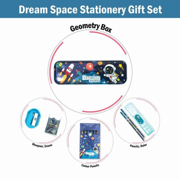 Toy Imagine Stationery for Kids Best Return Birthday Gift for Boys Girls Educational Learning Stationery kit Set for Kid (12 Space Set) - Image 4