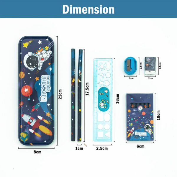 Toy Imagine Stationery for Kids Best Return Birthday Gift for Boys Girls Educational Learning Stationery kit Set for Kid (12 Space Set) - Image 3