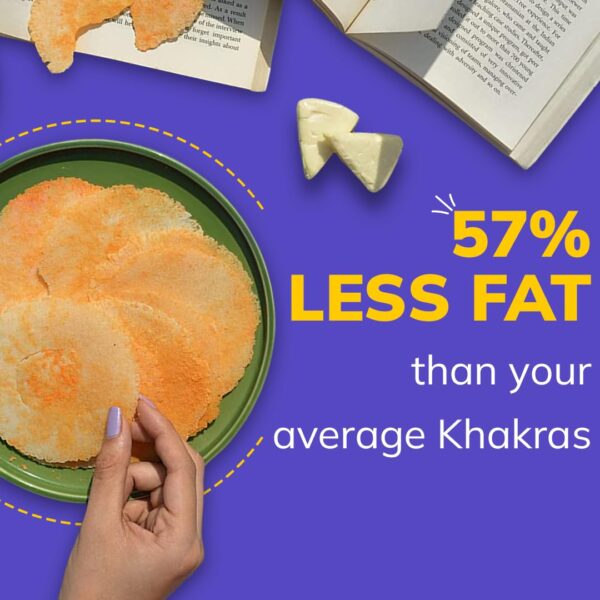Snackible Cheese Dosa Khakra (Pack of 3) - 100gm | Healthy Snack | Millet Snack| No Palm Oil | High Fibre Snack | Zero Transfat | Zero Cholestrol | Healthy Khakra - Image 8