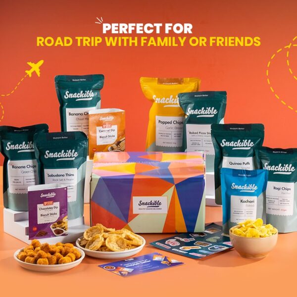 Snackible Bestselling Snacks Box | Box of 10 Healthy Snacks | Healthy Gift Box | No Maida & No Refined Sugar | Best Gifting Option | Corporate Gifts | Gourmet Snacks - Image 8