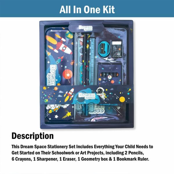 Toy Imagine Stationery for Kids Best Return Birthday Gift for Boys Girls Educational Learning Stationery kit Set for Kid (12 Space Set) - Image 5