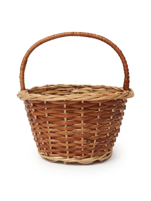 Habere India-All the Cultures Fabricating India Gift Hamper Wicker Baskets|Decorative Storage Wicker Baskets|Clothes Storage Baskets|Fruit Wicker Baskets (Sizes - 20 * 20 * 10 Cm (S)), Round, Brown - Image 6