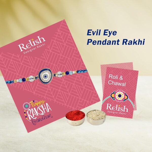 Relish Rakhi Combo Gift Pack for Brother | Watch, Perfume, Evil Eye Rakhi | Raksha Bandhan Gift Hamper - Image 6