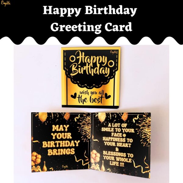 Expelite Happy Birthday Chocolate Gift Hamper Pack, Pack of 9 with 100gram Chocolate (6 Piece Chocolate + Birthday Sash + Greeting Card + Keychain), For Friends, Brother, Sister, Parents - Image 7