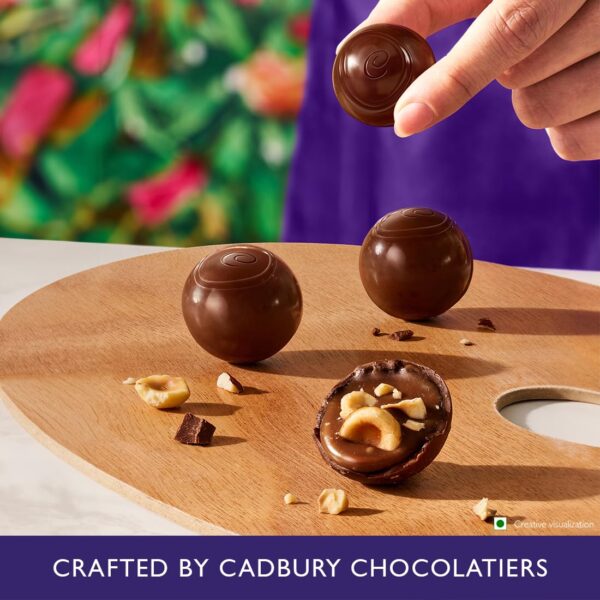 Cadbury Studio Signature Pralines - Brownie Aux Noix Chocolate, 130 g - Image 4