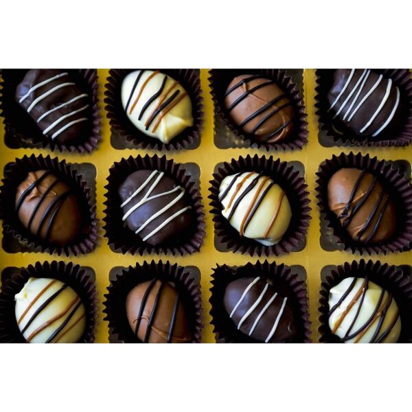 Dalmond Truffles Handmade Almond Date Chocolates Gift Box and Chocolates Gift Pack for Christmas and New Year -12 Pcs, Assorted - Dark, Milk & White Chocolates Gift Box [250 GMS] - Image 7