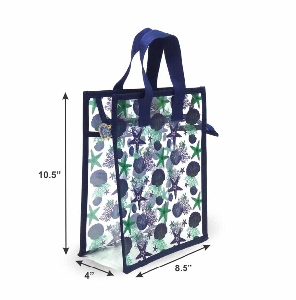 Sangra Printed PVC Handbags, Clear Bag, Transparent Bag, Bags for Gift hampers, Cosmetic Bag for Ladies, Kids Handbag, Multipurpose - Image 3