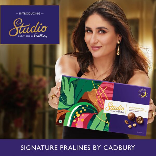 Cadbury Studio Signature Pralines - Brownie Aux Noix Chocolate, 130 g - Image 3
