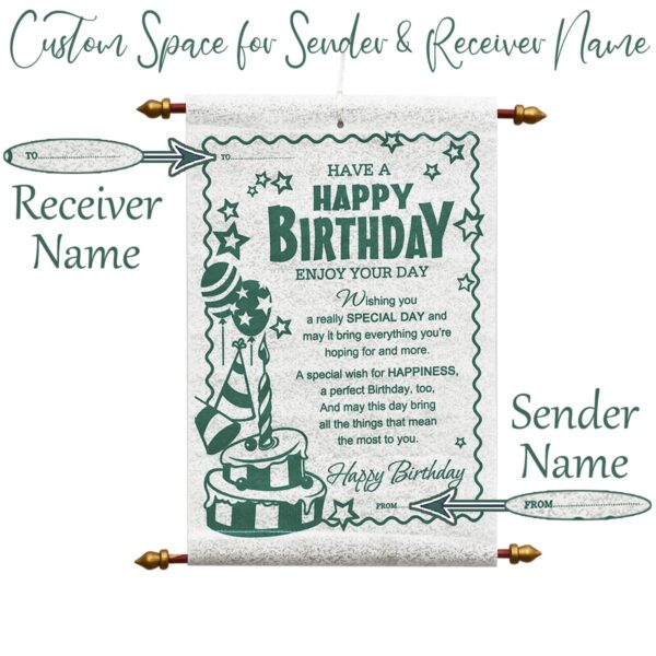 Saugat Traders Useful Birthday Scroll Card, Teddy Bear, Coffee Mug, Women Wallet - Happy Birthday Gift Hamper - Pack of 4 Combo - Image 3