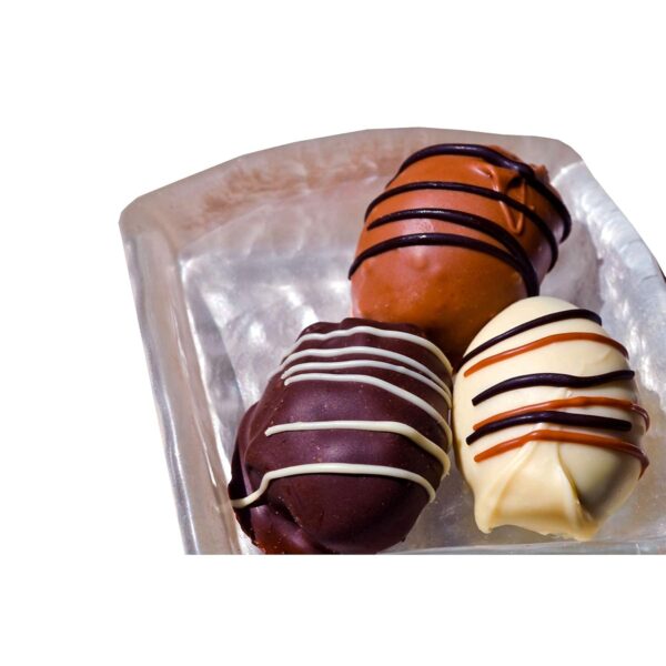 Dalmond Truffles Handmade Almond Date Chocolates Gift Box and Chocolates Gift Pack for Christmas and New Year -12 Pcs, Assorted - Dark, Milk & White Chocolates Gift Box [250 GMS] - Image 5