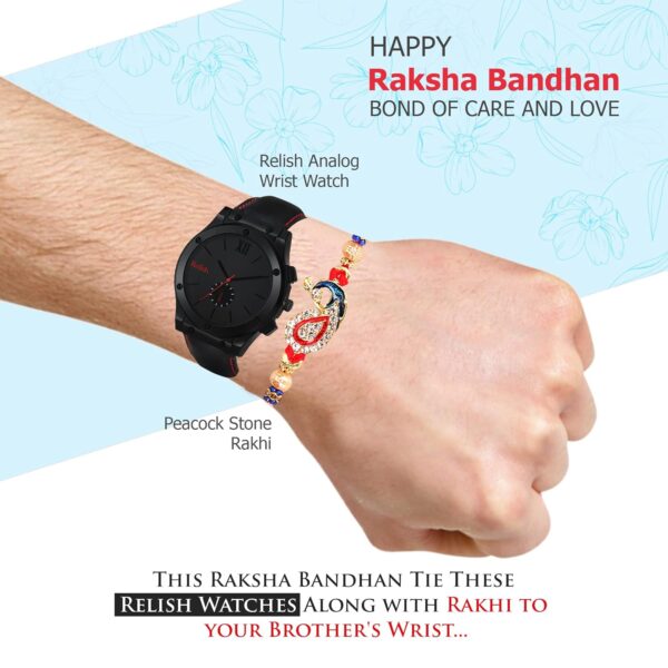 Relish Raksha Bandhan Rakhi Gift Combo for Brother - Watch, Wallet, Sunglasses, Perfume, Rakhi, Roli Chawal Box | Choose Any Combo - Image 6