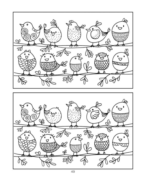 Colour and Spot the differences - A Colouring Activity Book for Kids - Animal Edition - Coloring Based Brain Activities - Doodle Art - Birthday Gift for Kids - Image 8
