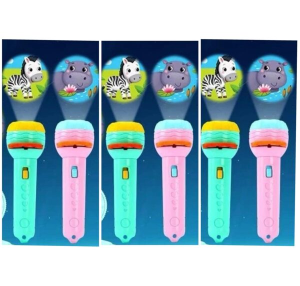 Returngifts - Pack of 6 Flash Light Projector Toys I Birthday Return Gift I 3 Slides with 8 Patterns Each I Best Birthday Return and Christmas Gifts for Boys and Girls Age 3,4,5,6,7,8+ Years Old - Image 2