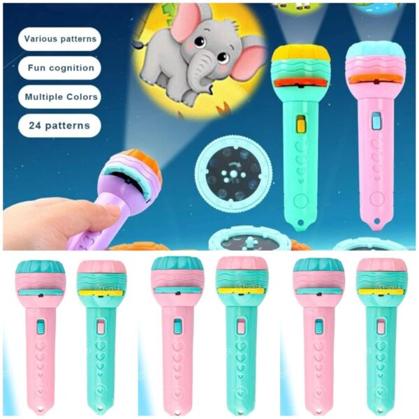 Returngifts - Pack of 6 Flash Light Projector Toys I Birthday Return Gift I 3 Slides with 8 Patterns Each I Best Birthday Return and Christmas Gifts for Boys and Girls Age 3,4,5,6,7,8+ Years Old - Image 3