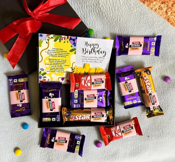 ODDCLICK Birthday Gift For Girls Boys Girlfriend Boyfriend Husband Wife Chocolate Gifts Box With Greeting Card Best Birthday Gift,310 Grams - Image 5