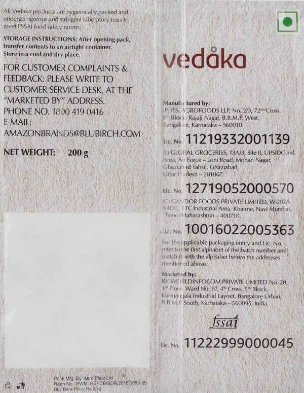 Amazon Brand - Vedaka Premium Dry Fruits Gift Box | 1 Kg | 200 Gram Each -Almonds, Cashews, Raisins, Pistachios & Cranberries - Image 6