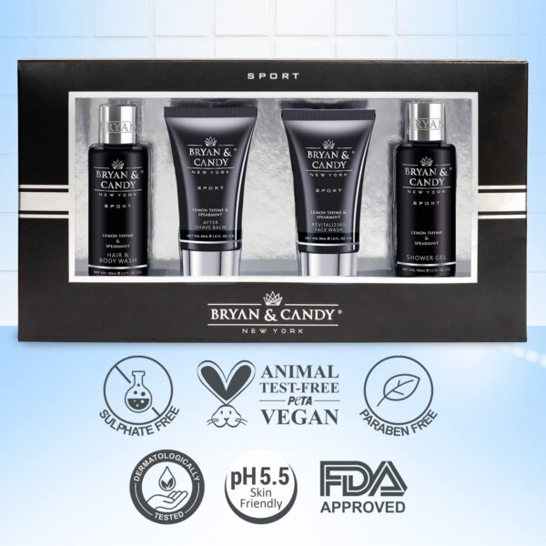 Bryan & Candy Complete Face & Body Care Kit | Valentine's Day Gift Set For Men | 100% Vegan | Skin-Friendly pH 5.5 for All Skin Types,SLS & Paraben Free (LEMON & THYME KIT) - Image 7