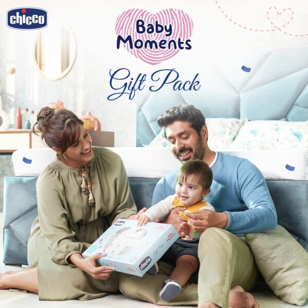 Chicco Baby Moments Delight Gift Pack (Green) with 7 Baby Skin & Haircare Products and a Rattle Toy | Baby Care Gift Set for Newborn Baby Shower, New Parents, and Birthdays | Phenoxyethanol Free - Image 3