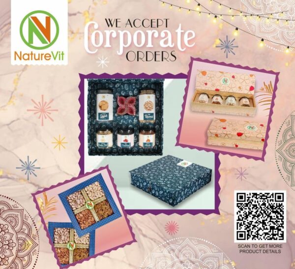 Nature Vit Dry Fruits Combo Gift Pack, 400G (Cashew, Almond, Pistachios, And Raisins) - Healthy Gift Hamper Every Occasion, Diwali Gift Pack Family, Corporate Office Gifts Combo, Deepawali Pack - Image 6