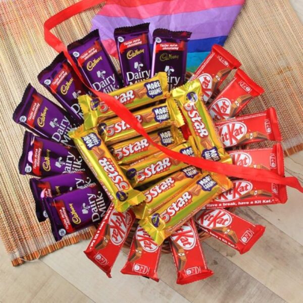 SFU E Com Assorted Chocolate Gift Hamper | Chocolate Gift For Birthday, Anniversary, Valentine, Diwali, Rakhi, New Year | 001, 429 Gram - Image 2
