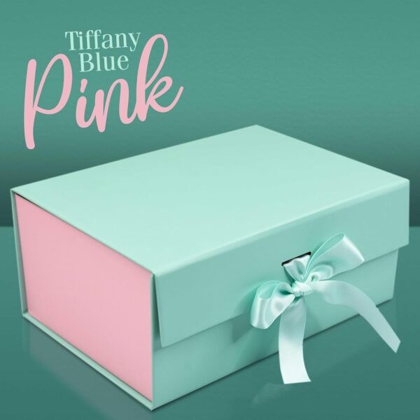 RBS® - Gift Boxes For Presents (23 x 16 x 10cm) Boxes For Gifting (1 Pack) Box For Gift Packing Holds up to 5kg Multipurpose Gift Box For Birthday Gifting Box Gift Box For Packing (Tiffany Blue) - Image 6