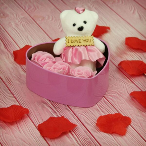 TIED RIBBONS Valentine Gift for Girlfriend Boyfriend Husband Wife Girls Boys Couples (Special 24K Gold Plated Rose, Scented Rose Flowers with Teddy Gift Box) - Image 6