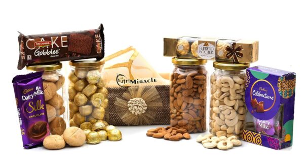 NUTRI MIRACLE Pongal Dry Fruits and Chocolates Gift Pack for Colleagues and Boss | Lohri Gifts for Family and Friends - Image 2
