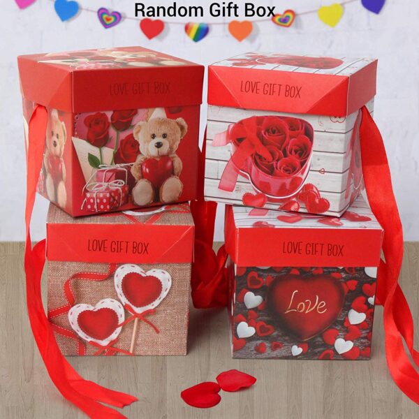 TIED RIBBONS Valentine Set of 2 Small Cute Teddy Bear with Box Hamper Anniversary Wedding Birthday Valentine Gift for Girls Boys Girlfriend Boyfriend Husband Wife Her Him Love Couples - Image 8