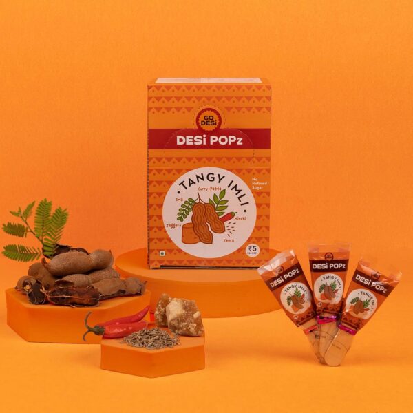 GO DESi Popz Imli Pop, Tamarind & Jaggery Candy, 50 Pieces, Tangy Imli, Imli Candy, Lollipop, Digestive Candy, 400 g - Image 4