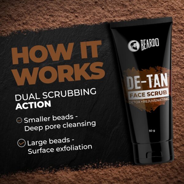 Beardo Ban the Tan Kit | Grooming kit for men | Detan Facewash for men with Coffee extracts & Vitamin E| Detan Face Scrub for men | Gift Hamper for Men | Gift Hamper | Valentines day gift for husband | Gift for boyfriend | Gift for Men - Image 6